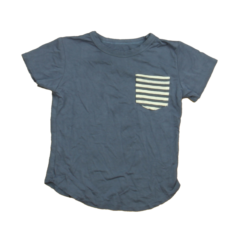 Moon + Beck Boys Blue | White T-Shirt size: 3-6 Months